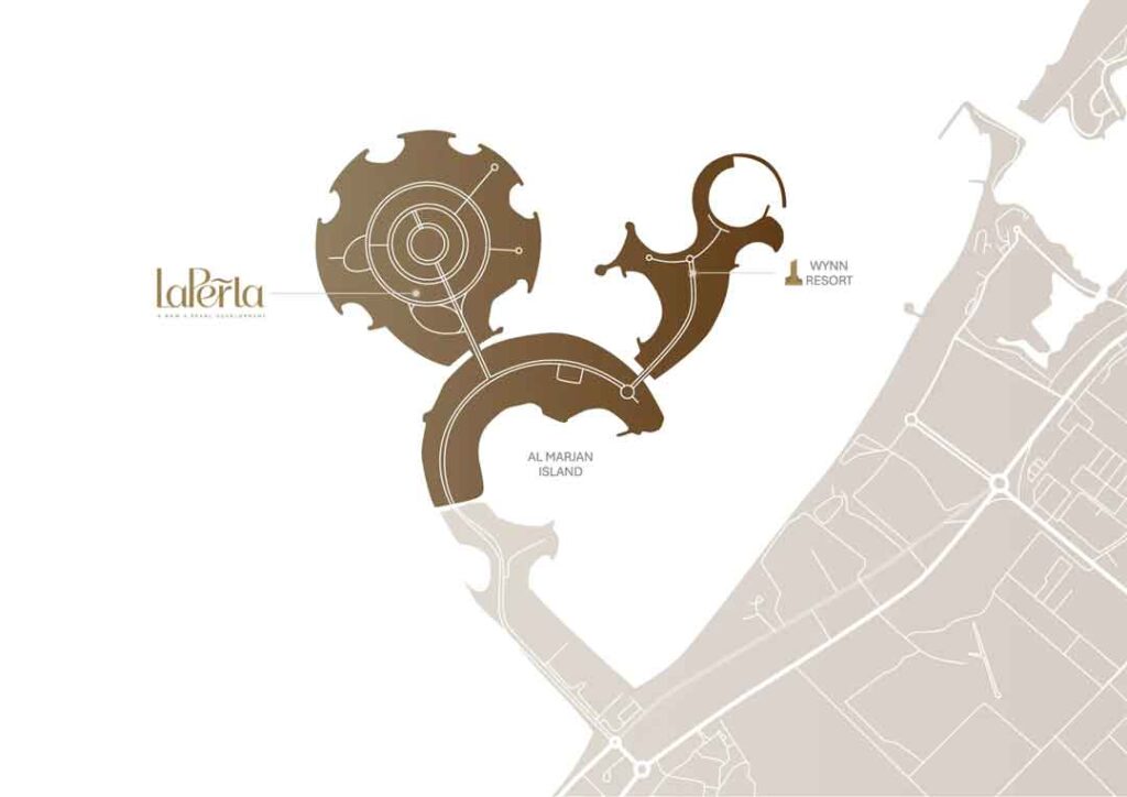 La Perla Marjan Island luxury apartments Location . Buy Apartment at Al Marjan Island in Ras Al Khaimah