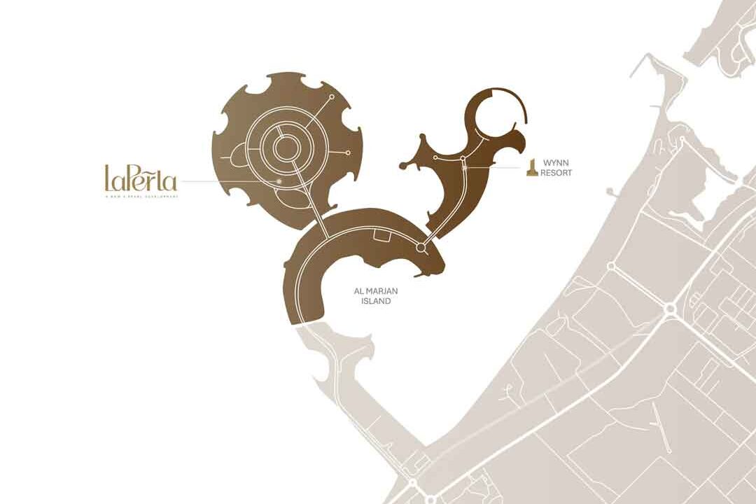 La Perla Marjan Island luxury apartments Location . Buy Apartment at Al Marjan Island in Ras Al Khaimah